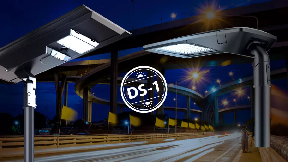 Luminaria de alumbrado público cumpliendo el Decreto Supremo 01 sobre contaminación lumínica en Chile