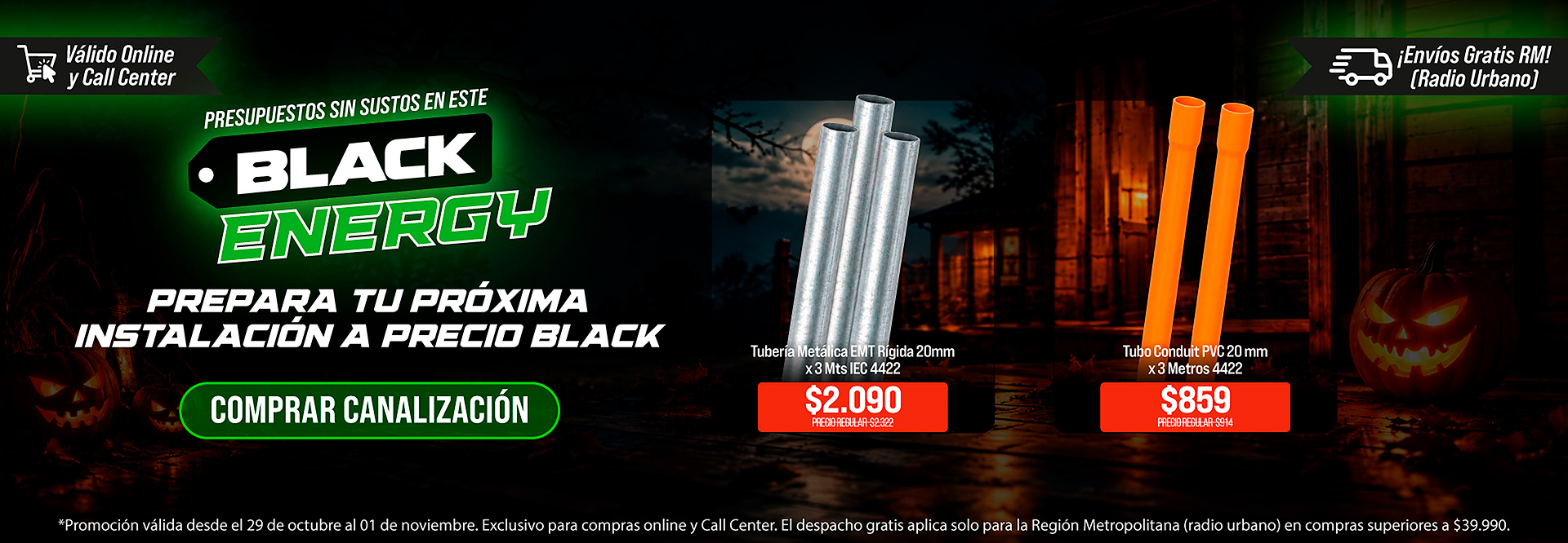 Canalizaci&oacute;n Black Vitel