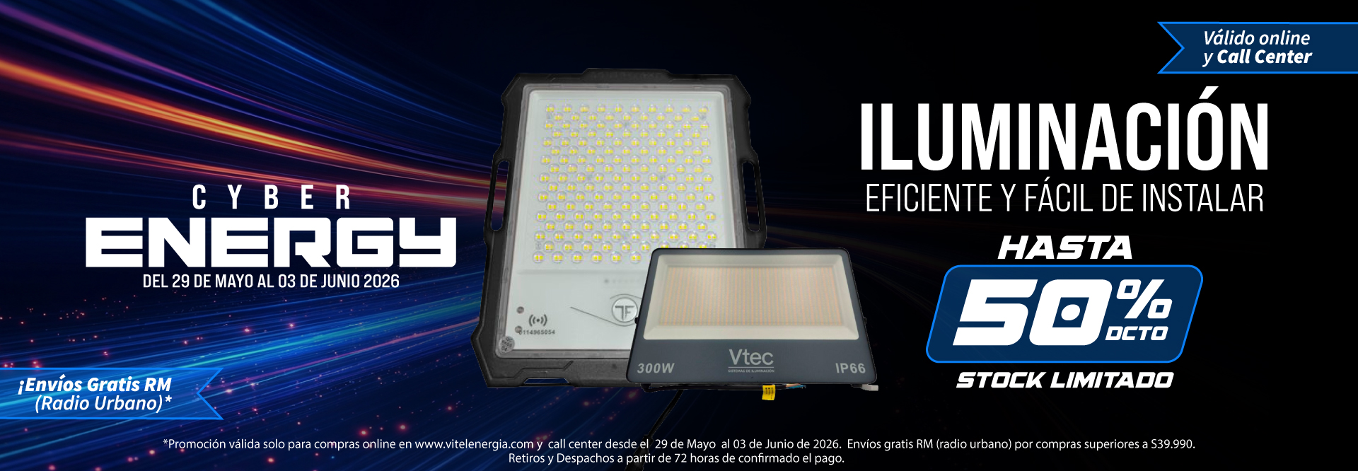 Iluminación en Cyber Vitel