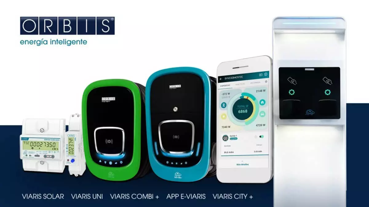 Cargador Orbis para vehículos eléctricos distribuido por Vitel Energía en Chile