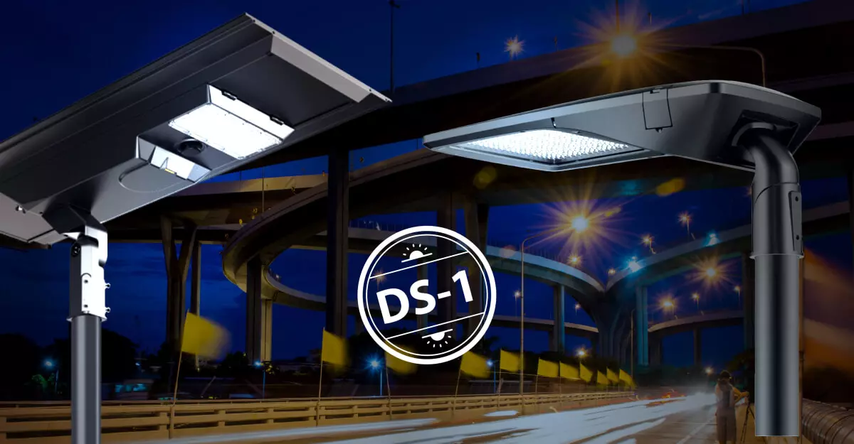 Luminaria de alumbrado público cumpliendo el Decreto Supremo 01 sobre contaminación lumínica en Chile