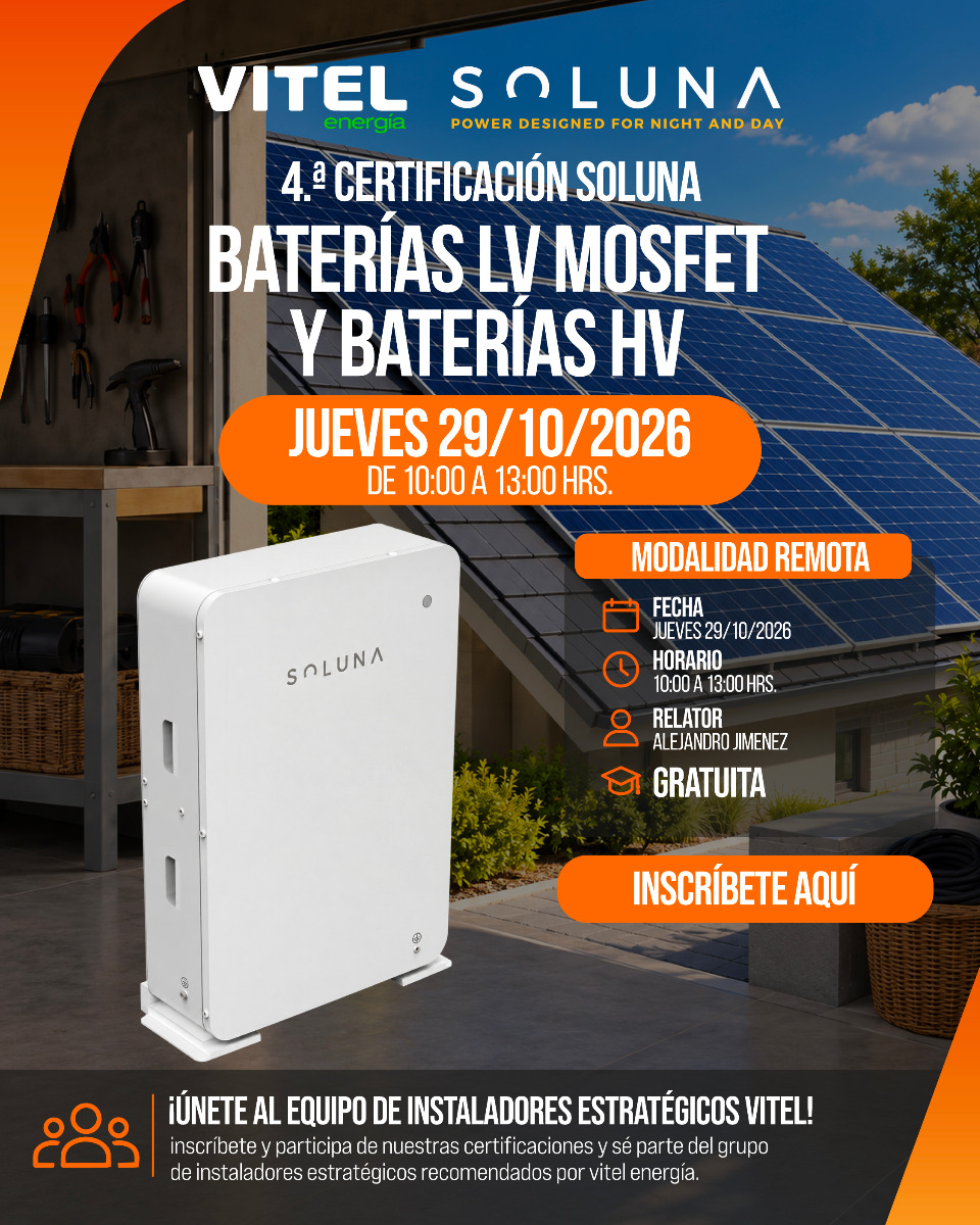 Soluna baterias lv mosfet y baterias hv