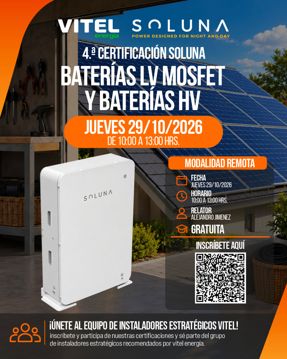 Soluna baterias lv mosfet y baterias hv