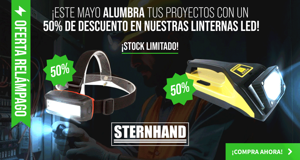 ¡Todas nuestras linternas LED al 50% de descuento!