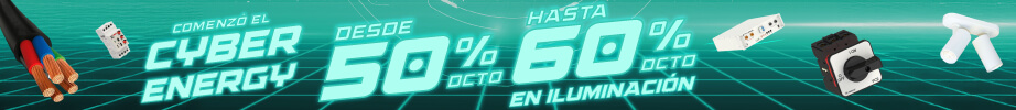 ¡Estamos en Cyber Energy!. Todo al 50% y hasta 60% de descuento en Iluminación.