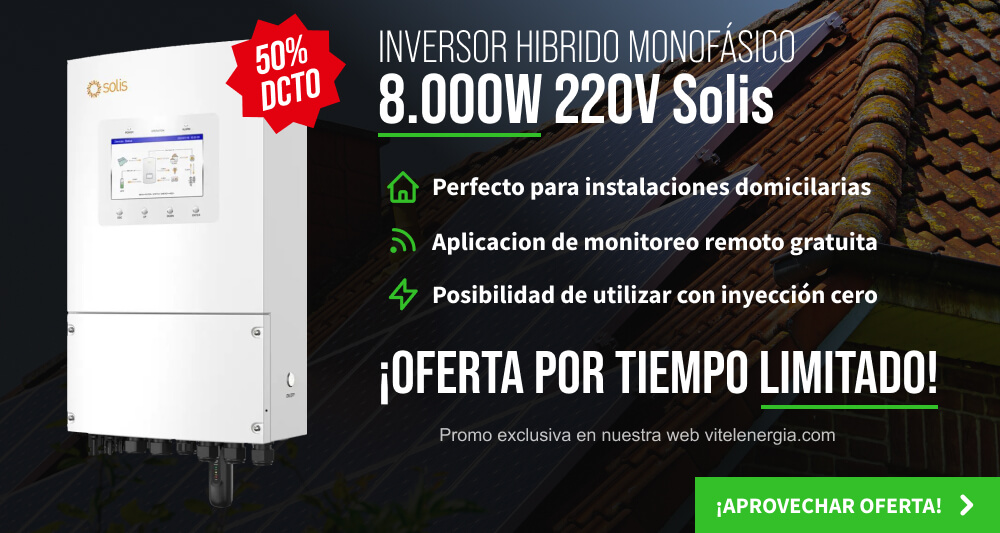 Inversor Hibrido Monofásico 8.000W 220V Solis